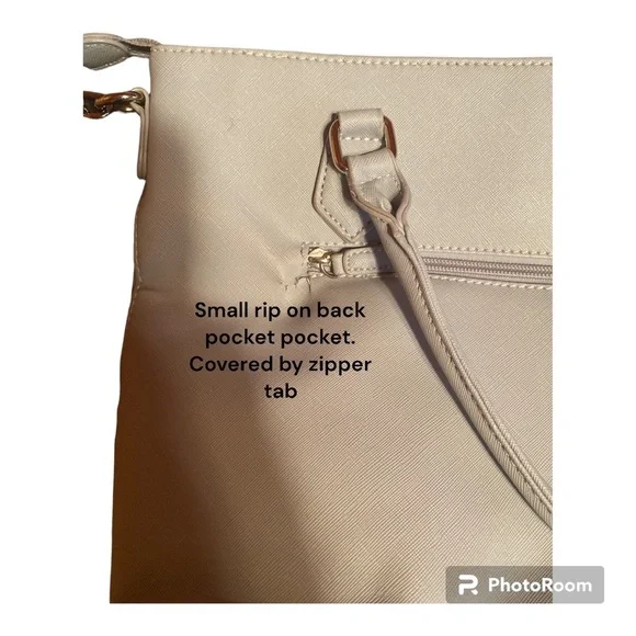 David Jones Paris Gray Purse Handbag Tote - Picture 3 of 6